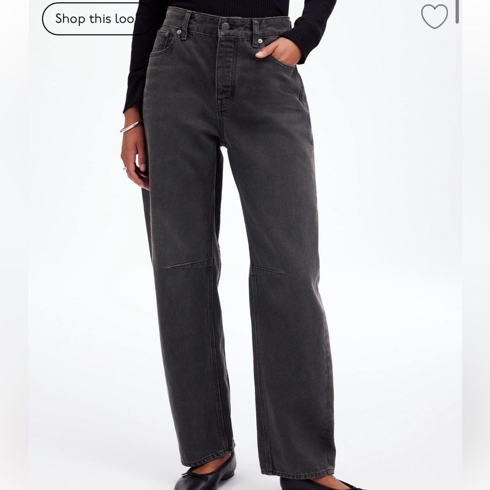 Madewell Darted Barrel-Leg Jeans